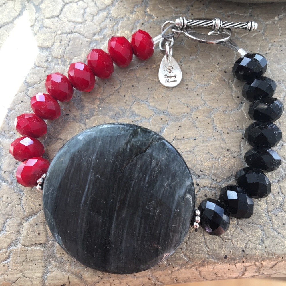 Bracelet with Silver Toggle